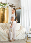 Sexy Koucla Mesh Highwaist Pants / Cover-Up White L