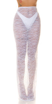 Sexy Koucla Highwaist Lace Maxiskirt White L