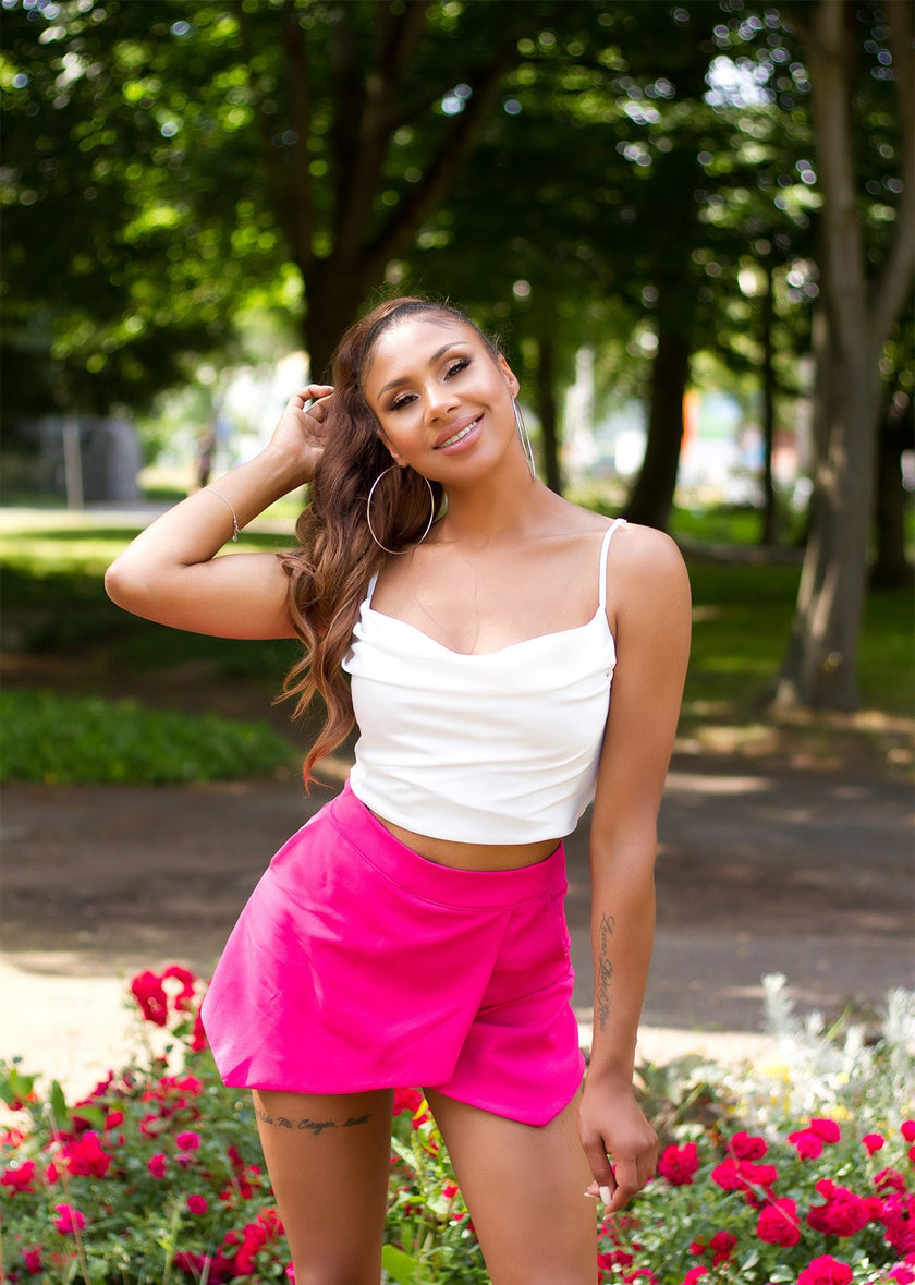 Sexy Koucla Highwaist Skorts Pink S