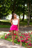 Sexy Koucla Highwaist Skorts Pink S