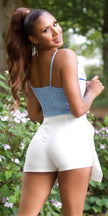 Sexy Koucla Highwaist Skorts White L