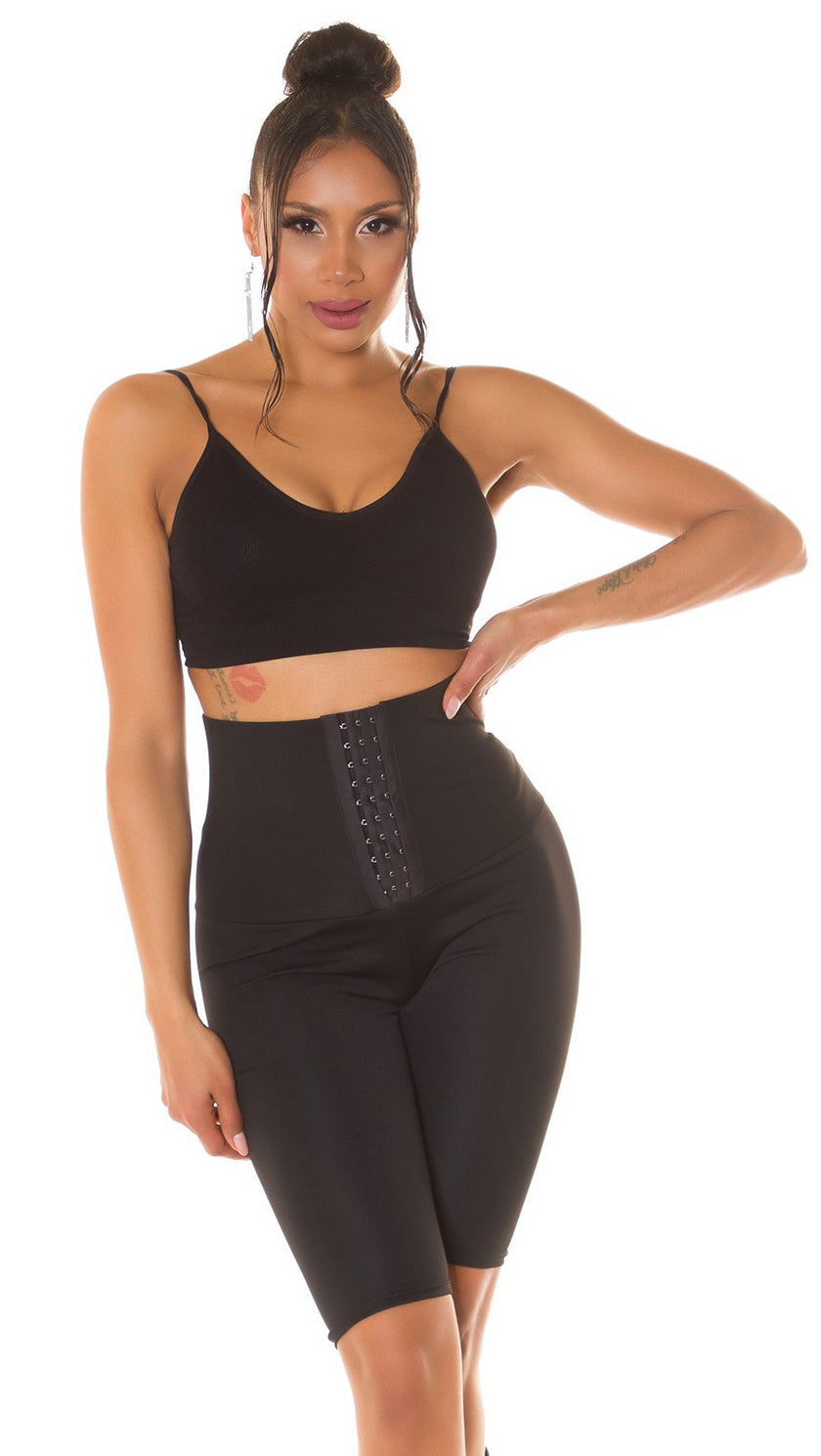 Sexy Highwaist Shaping Biker Shorts Black S/M