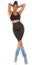 Sexy Highwaist Shaping Biker Shorts Black S/M