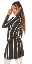Sexy KouCla turtleneck knit dress Khaki O/S