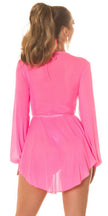 Sexy Koucla transparent Minidress / Cover-Up Pink S/M