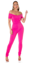 Sexy Koucla must-have jumpsuit Carmen neckline Pink M