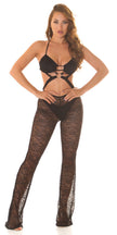 Sexy Koucla Lace Overall with Cut Outs Black M
