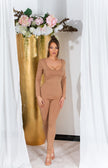 Sexy Koucla Musthave figure hugging Overall Cappuccino O/S