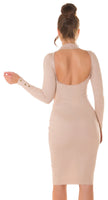 Sexy Knitdress with open back