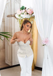 Sexy Koucla Bandeau Top Blazer Style