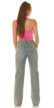 Sexy Bandeau crop top Corset Look O/S