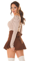 Sexy Koucla Crop sweater corset look O/S