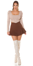 Sexy Koucla Crop sweater corset look O/S