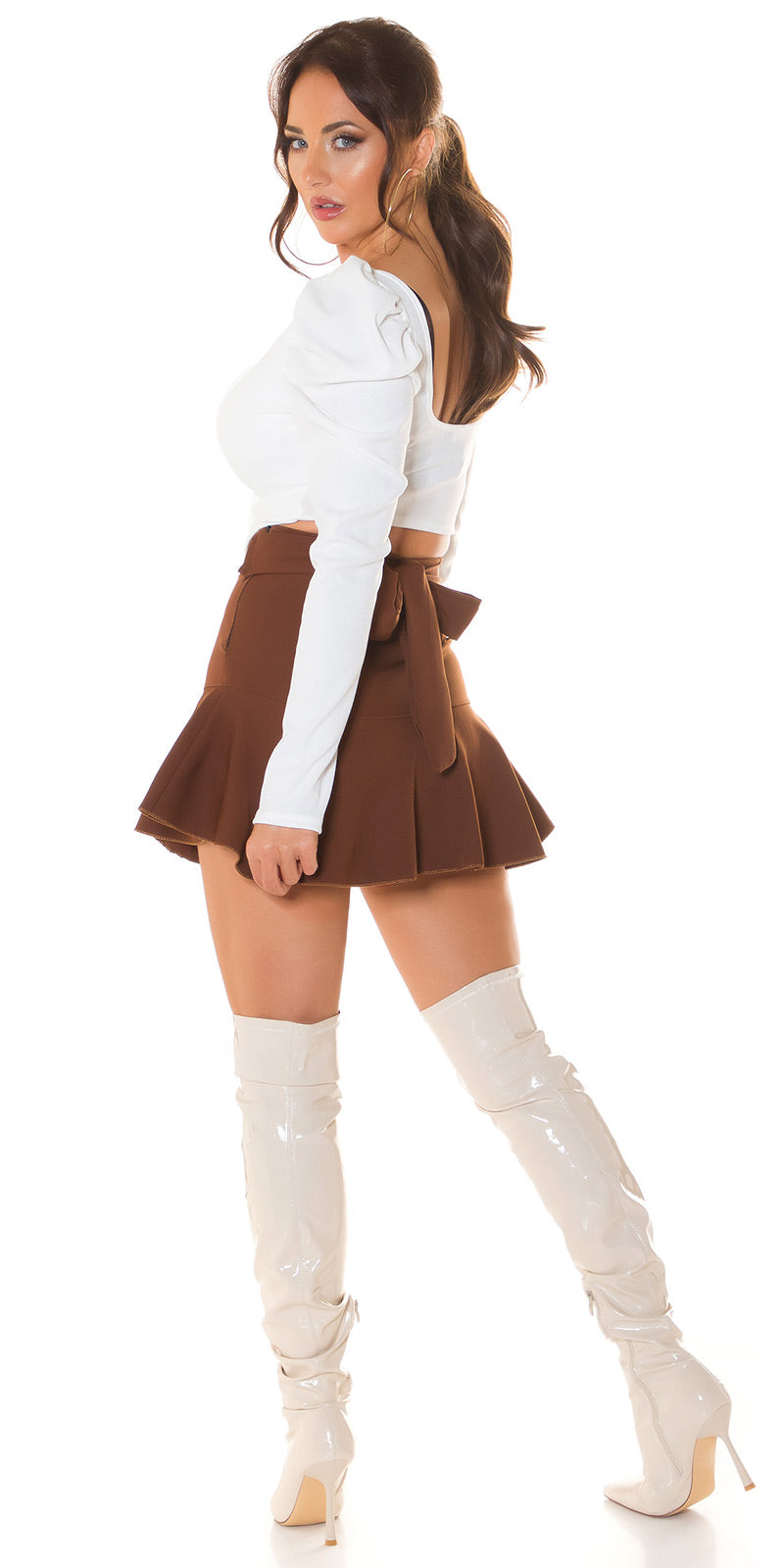 Sexy Koucla Crop sweater corset look O/S