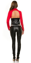 Sexy KouCla 2in1 blouse corsage WOW-back L