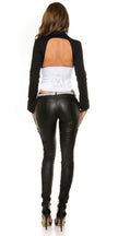 Sexy KouCla 2in1 blouse corsage WOW-back M