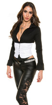Sexy KouCla 2in1 blouse corsage WOW-back M