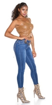 Sexy Faux Leather Crop Topwith chain Straps Cappuccino O/S