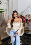 Sexy Koucla Corset Top off-shoulder Satin Look