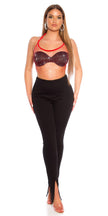 Sexy Koucla Net Top with sparkling Stones Red O/S