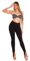 Sexy Koucla Net Top with sparkling Stones White O/S