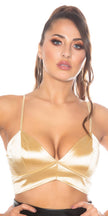 Sexy KouCla Croped Top/ Bustier Gold L