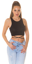 Sexy Koucla Musthave Crop Top Black O/S