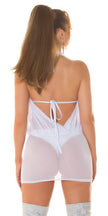 Sexy Koucla transparent Cover-Up with Neckholder White O/S