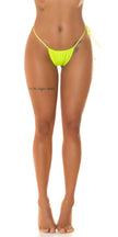 Sexy Koucla Bikini Pants in Latex Look Neongold XL