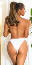 Sexy Musthave Bikini Bottoms Brazilian White 40