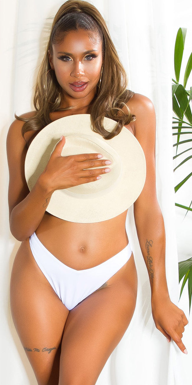 Sexy Musthave Bikini Bottoms Brazilian White 40