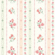 Pink Bow Print Contrast Pipping Short Pajamas Set