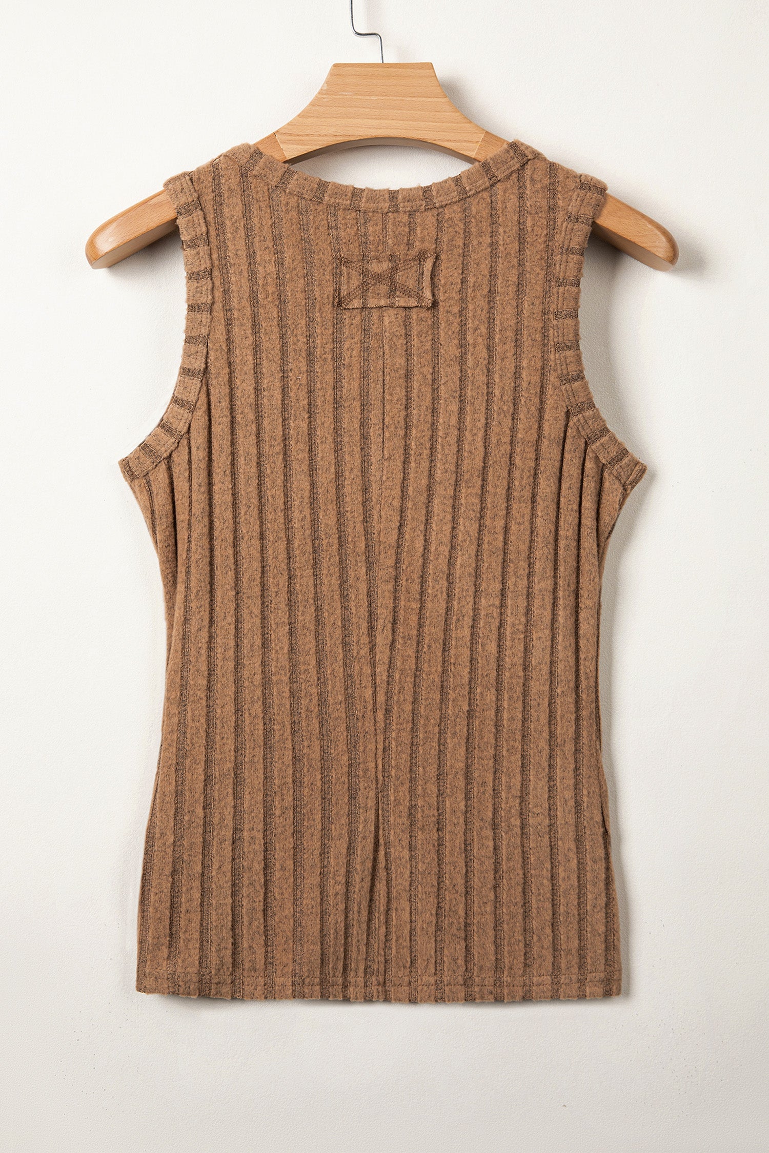 Sea Green Slim Ribbed Mineral Wash Tank Top