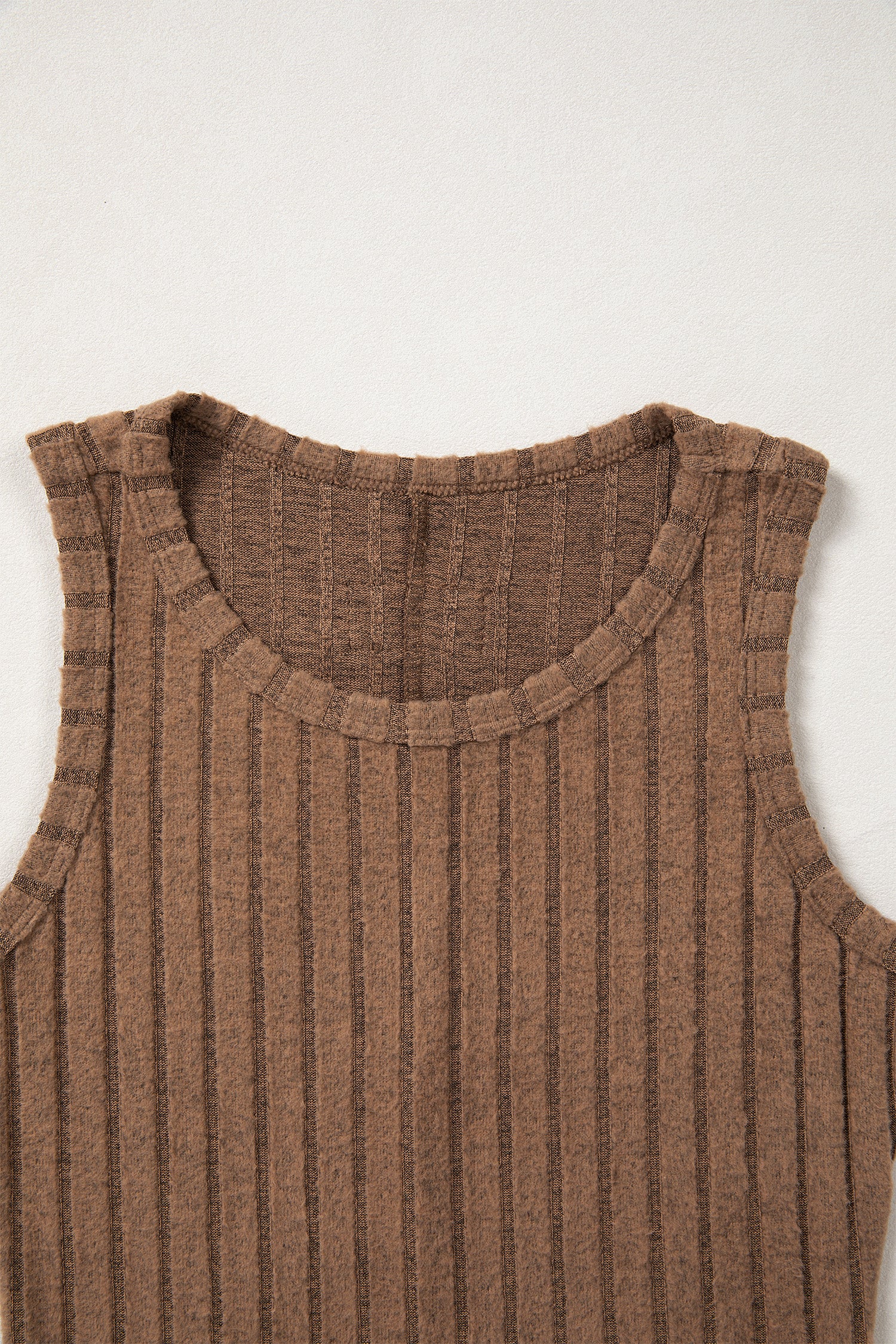 Sea Green Slim Ribbed Mineral Wash Tank Top