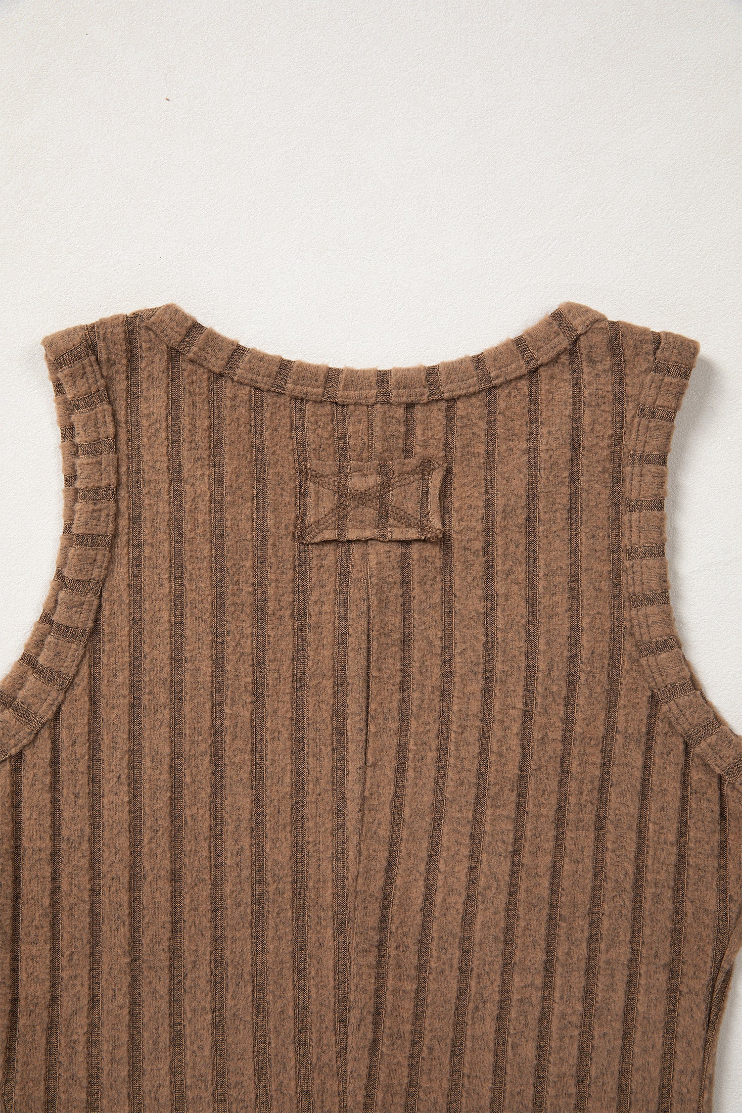 Sea Green Slim Ribbed Mineral Wash Tank Top