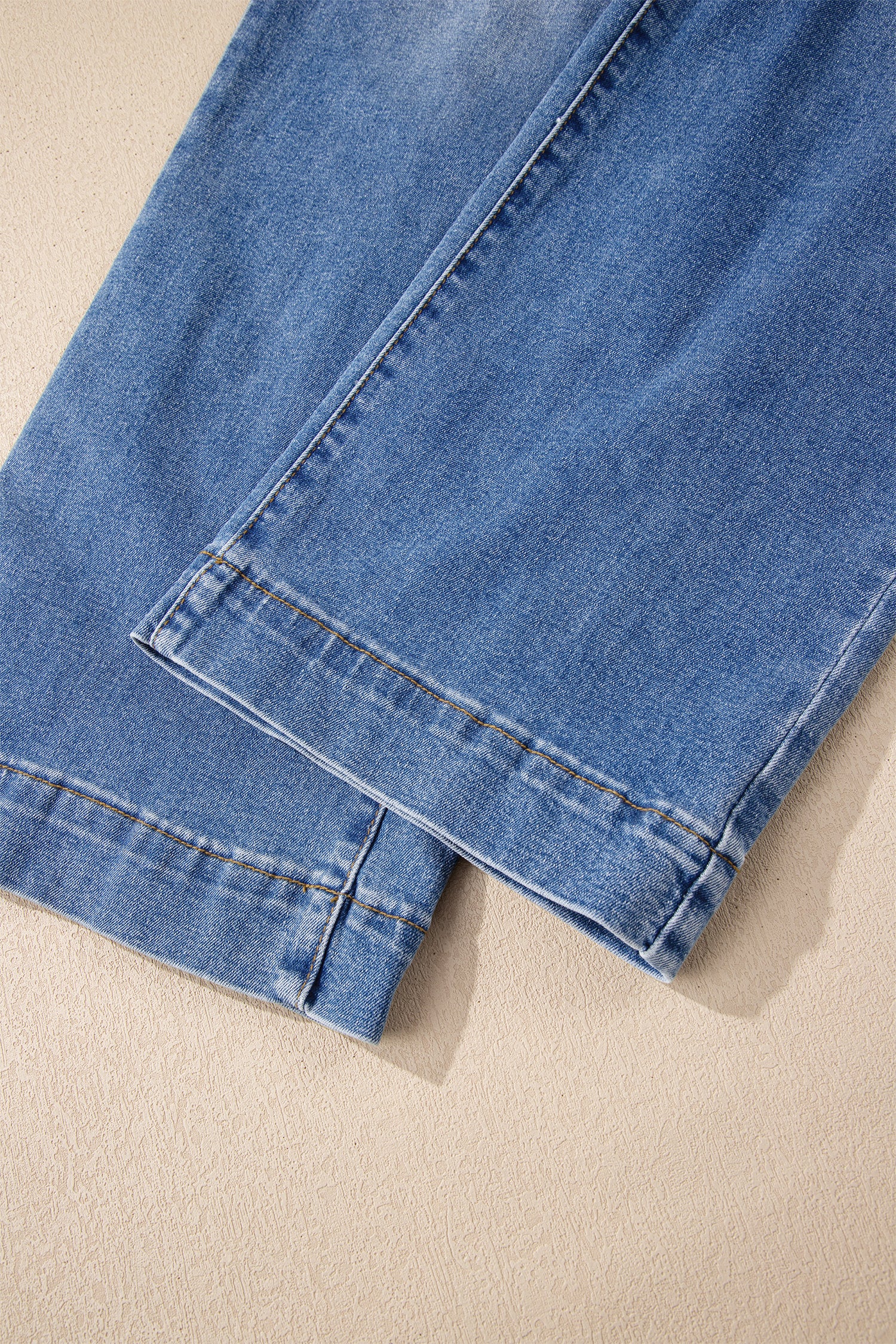 Ashleigh Blue Double Button Zip Fly Straight Leg Jeans