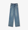 Classic retro old money style straight slim jeans