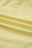 Yellow Cream Drawstring Elastic Waistband Lined Tennis Skorts