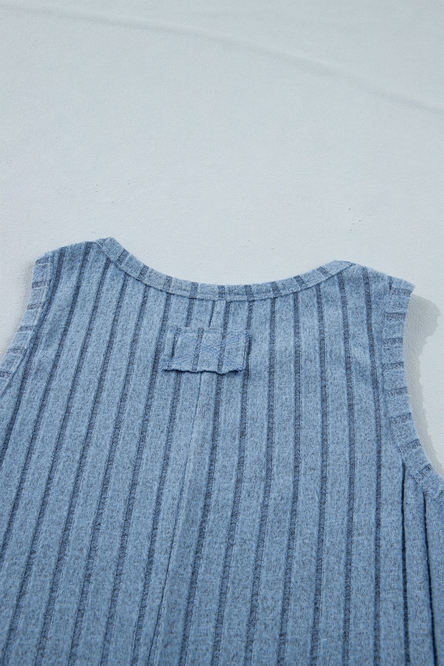 Sea Green Slim Ribbed Mineral Wash Tank Top