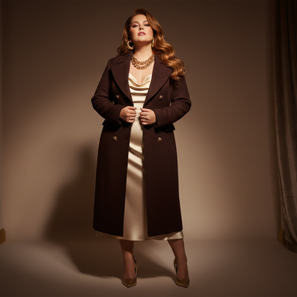 Curvy girls jackets coats outerwear horizontal