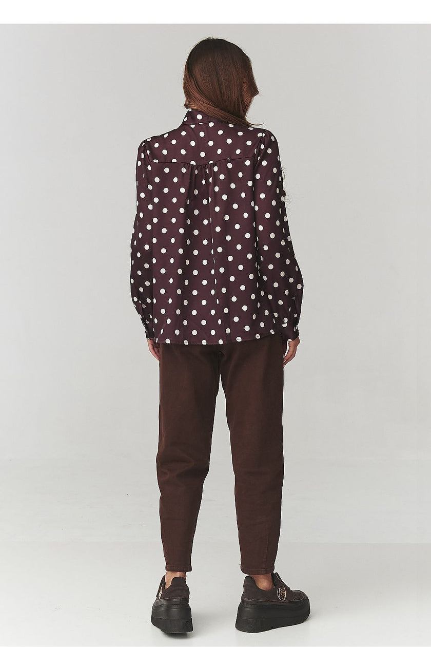  Long sleeve shirt model 220781 Makadamia 