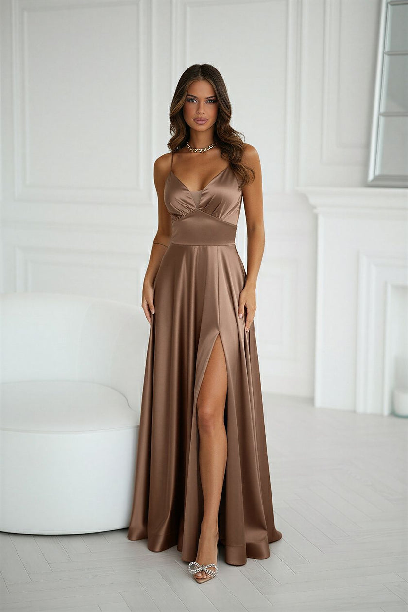  Long dress model 220834 Bicotone 