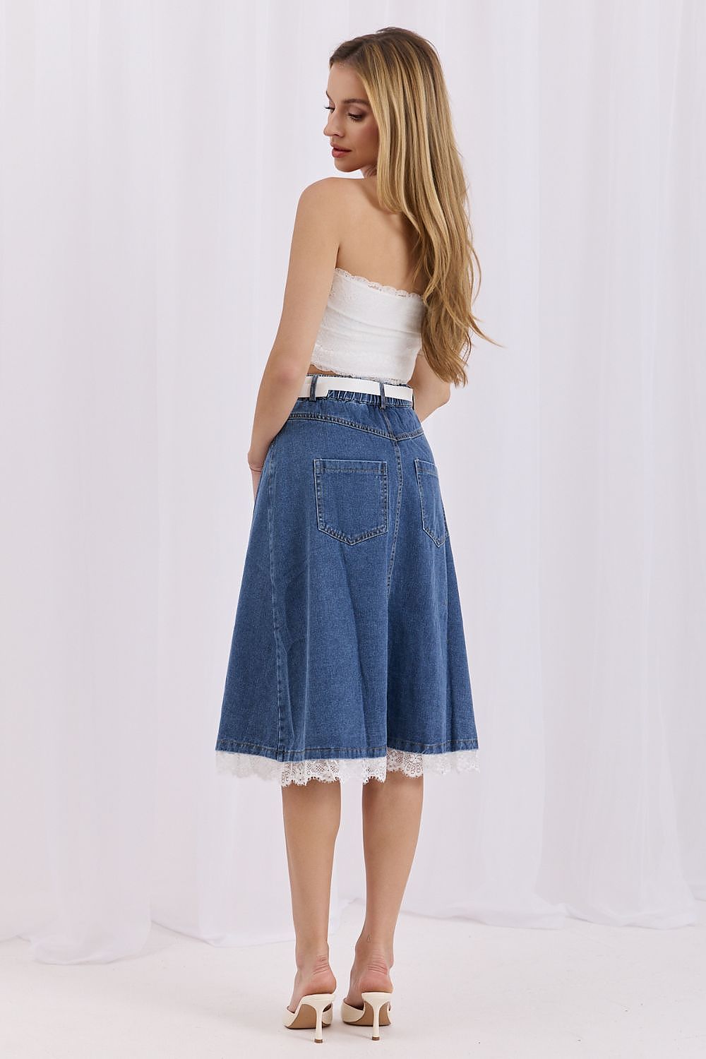  denim skirt model 228024 Factory Price 