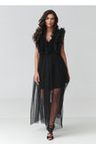  Evening dress model 228316 Makadamia 