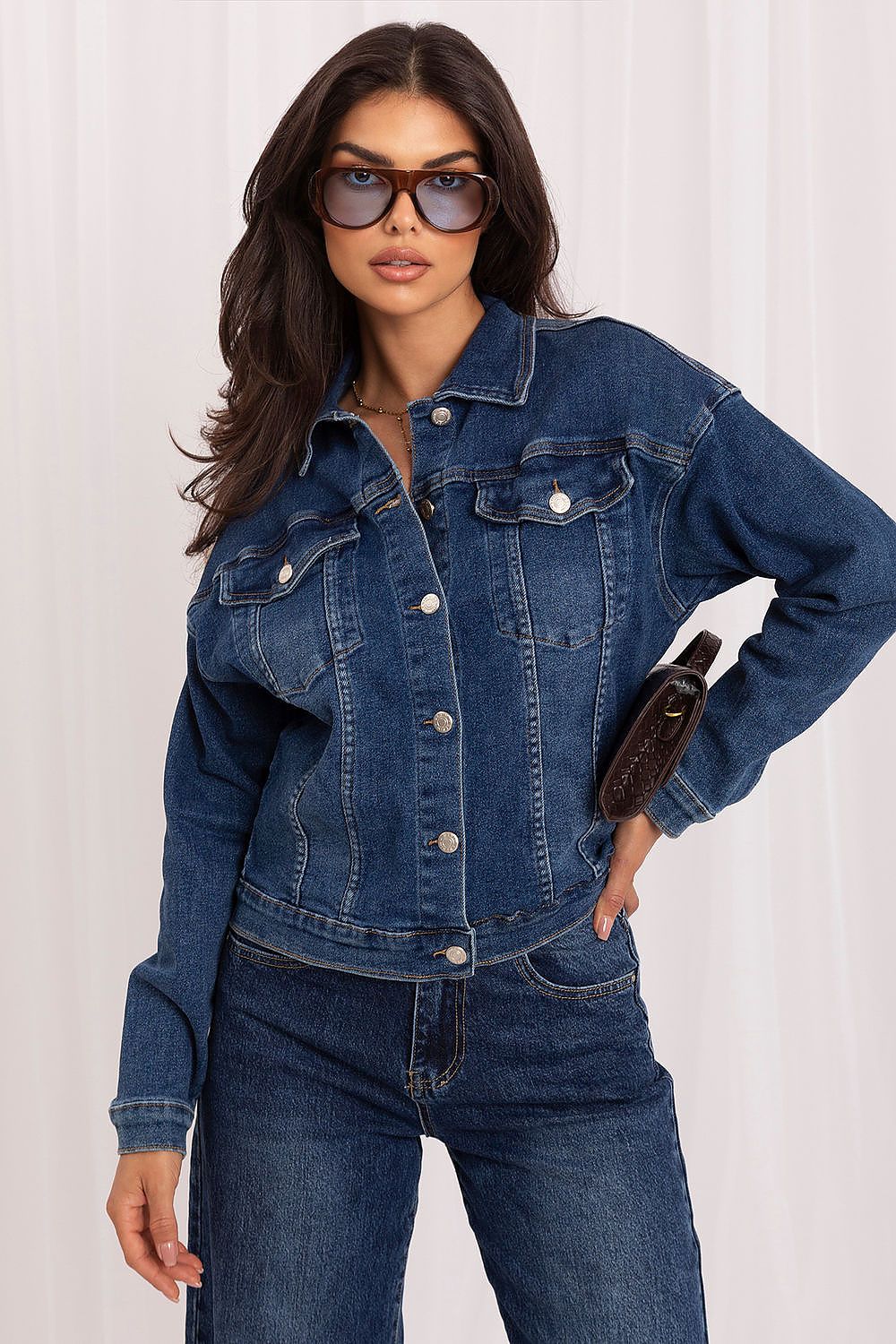  Denim jacket model 231366 Italy Moda 