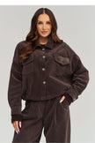  Corduroy jacket model 232013 Makadamia 