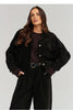  Corduroy jacket model 232014 Makadamia 