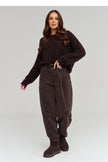  corduroy trousers model 232016 Makadamia 