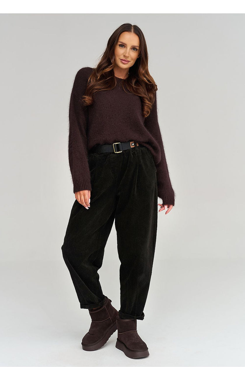  corduroy trousers model 232017 Makadamia 
