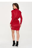 Short dress model 232029 Makadamia 